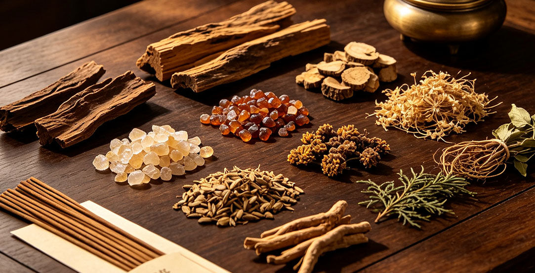 Natural aromatic wood used in traditional Chinese incense making